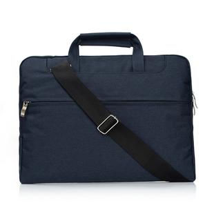 Portable One Shoulder Handheld Zipper Laptop Bag, For 11.6 inch and Below Macbook, Samsung, Lenovo, Sony, DELL Alienware, CHUWI, ASUS, HP (Dark Blue)