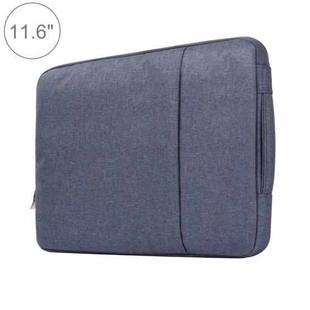 11.6 inch Universal Fashion Soft Laptop Denim Bags Portable Zipper Notebook Laptop Case Pouch for MacBook Air, Lenovo and other Laptops, Size: 32.2x21.8x2cm (Dark Blue)