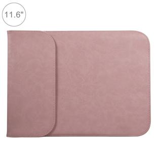11.6 inch PU + Nylon Laptop Bag Case Sleeve Notebook Carry Bag, For MacBook, Samsung, Xiaomi, Lenovo, Sony, DELL, ASUS, HP(Pink)