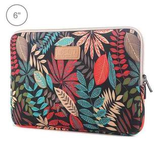 Lisen 6.0 inch Sleeve Case Colorful Leaves Zipper Briefcase Carrying Bag for Amazon Kindle(Black)