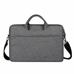 ST01S Waterproof Oxford Cloth Hidden Portable Strap One-shoulder Handbag for 15.6 inch Laptops (Dark Gray)