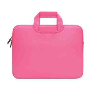 13.3 inch Portable Air Permeable Handheld Sleeve Bag for MacBook Air / Pro, Lenovo and other Laptops, Size: 34x25.5x2.5cm(Magenta)