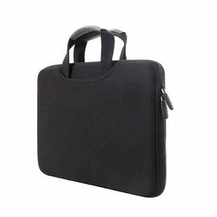 15.4 inch Portable Air Permeable Handheld Sleeve Bag for MacBook Air / Pro, Lenovo and other Laptops, Size: 38x27.5x3.5cm (Black)