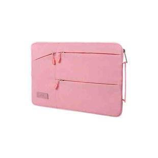 WIWU 13.3 inch Large Capacity Waterproof Sleeve Protective Case for Laptop (Pink)