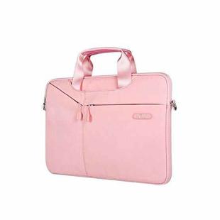 WIWU 15.4 inch Waterproof Handbag Protective Case for Laptop (Pink)