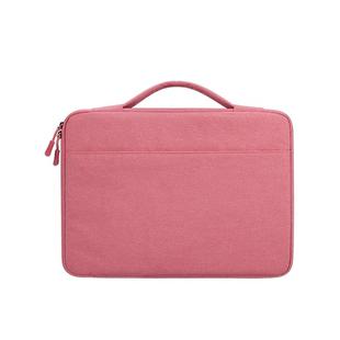 ND04 Oxford Cloth Waterproof Laptop Handbag for 13.3 inch Laptops, with Trunk Trolley Strap(Pink)