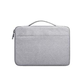 Oxford Cloth Waterproof Laptop Handbag for 15.4 inch Laptops, with Trunk Trolley Strap(Grey)
