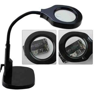BEST Adjustable Desk Magnifier Lamp LED Light Magnifying Glass (Voltage 220V)