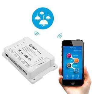 Sonoff  4CH Pro 433MHz Remote Control + WiFi Smart Timer Switch,  Interlock / Self-locking, 3 Working Modes, Compatible with Alexa and Google Home, Support iOS and Android