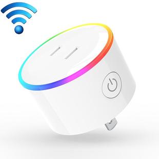 10A RGB Scene Light WiFi Remote Control Smart Socket Works with Alexa & Google Home & IFTTT, AC 100-240V, JP Plug