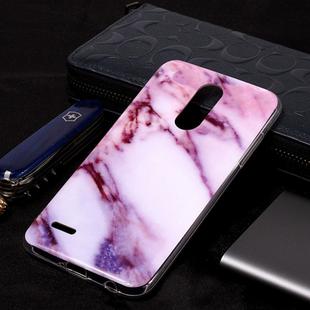 Marble Pattern Soft TPU Case For LG K10 (2018)(Purple)