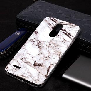 Marble Pattern Soft TPU Case For LG K10 (2018)(White)