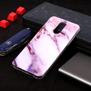 Marble Pattern Soft TPU Case For LG Q7(Purple)