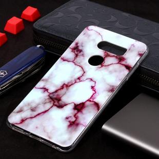Marble Pattern Soft TPU Case For V35 ThinQ(Red)