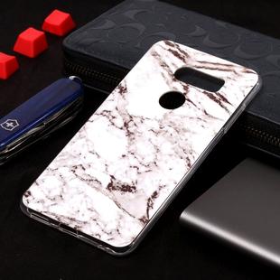 Marble Pattern Soft TPU Case For V35 ThinQ(White)