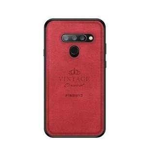 PINWUYO Shockproof Waterproof Full Coverage PC + TPU + Skin Protective Case for LG V40 ThinQ(Red)