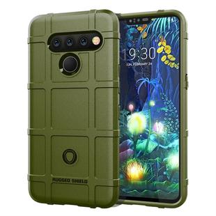 Full Coverage Shockproof TPU Case for LG V50 ThinQ (Army Green)