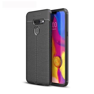 Litchi Texture TPU Shockproof Case for LG G8 ThinQ (Black)