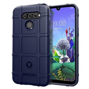 Shockproof Protector Cover Full Coverage Silicone Case for LG Q60 (Blue)