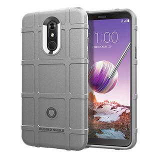 Shockproof Protector Cover Full Coverage Silicone Case for LG Q Stylo 5 (Grey)