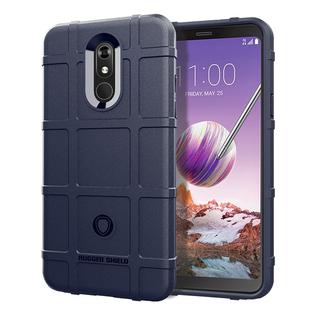 Shockproof Protector Cover Full Coverage Silicone Case for LG Q Stylo 5 (Blue)