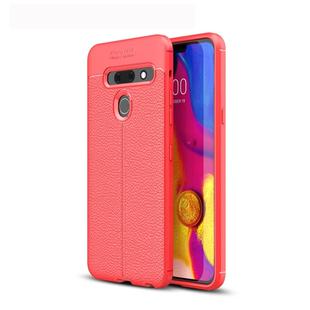 Litchi Texture TPU Shockproof Case for LG G8 ThinQ(Red)