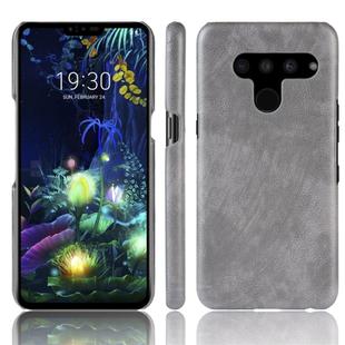 Shockproof Litchi Texture PC + PU Protective Case for LG V50 ThinQ 5G (Grey)