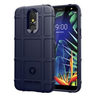 Shockproof Rugged Shield Full Coverage Protective Silicone Case for LG K40 (Blue)