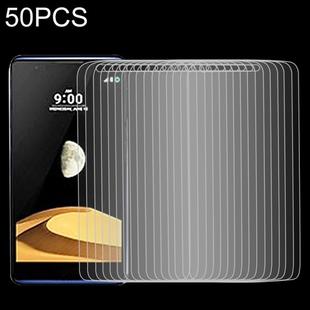 50 PCS 9H 2.5D Tempered Glass Film for LG X max