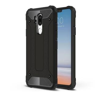 For LG G7 ThinQ Full-body Rugged TPU + PC Combination Back Cover Case (Black)