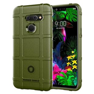 Shockproof Rugged  Shield Full Coverage Protective Silicone Case for LG G8 ThinQ (Army Green)