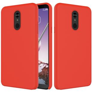 Solid Color Liquid Silicone Dropproof Protective Case for LG Q Stylo 5 (Red)