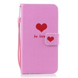 Heart Pattern Horizontal Flip Leather Case for LG V40 ThinQ, with Holder & Card Slots & Wallet