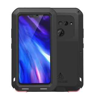 LOVE MEI Powerful Dustproof Shockproof Splashproof Silicone+Metal Combination Case for LG V40(Black)