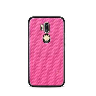 MOFI Cloth Surface + PC + TPU Case for LG G7 ThinQ(Rose Red)