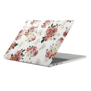 For 2016 New Macbook Pro 15.4 inch A1707 Chinese Rose Pattern Laptop Water Decals PC Protective Case