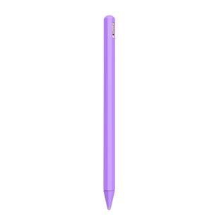 Stylus Pen Silica Gel Protective Case for Apple Pencil 2 (Light Purple)