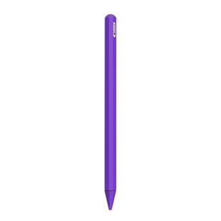 Stylus Pen Silica Gel Protective Case for Apple Pencil 2 (Purple)