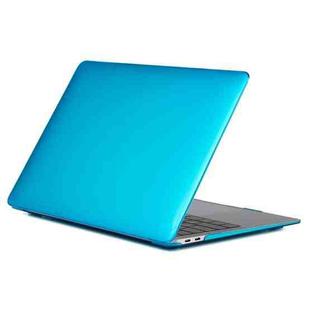 For MacBook Air 13.3 inch A1932 2018 & A2179 2020 & A2337 Laptop Crystal Style Protective Case(Lake Blue)