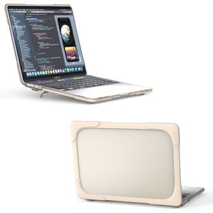 For MacBook Pro 13 inch 2022 & A2289 / A2251 / A2338 2020 PC + TPU Two Colors Laptop Protective Case(Gold)