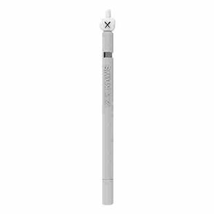 LOVE MEI For Apple Pencil 1 Middle Finger Shape Stylus Pen Silicone Protective Case Cover (Grey)