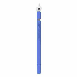 LOVE MEI For Apple Pencil 1 Middle Finger Shape Stylus Pen Silicone Protective Case Cover (Blue)