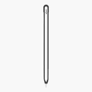 Metal Matte Non-slip Stylus Pen Protective Case for Apple Pencil 2 (Black)