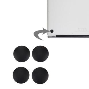 4 PCS for Macbook Air 11.6 inch & 13.3 inch (2010-2015) Bottom Case Rubber Mats(Black)