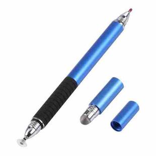 3 in 1 Universal Silicone Disc Nib Stylus Pen with Mobile Phone Writing Pen & Common Writing Pen Function (Blue)