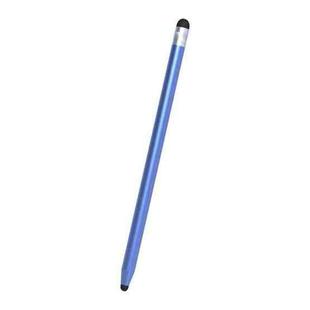 Universal Two-end Rubber Nibs Capacitive Stylus Pen with Magnetic Cap (Blue)