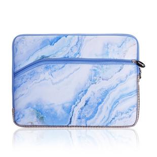 Simple Marble Pattern Neoprene Fashion Sleeve Bag Laptop Bag for MacBook 13.3 inch(Blue)