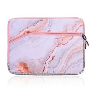 Simple Marble Pattern Neoprene Fashion Sleeve Bag Laptop Bag for MacBook 13.3 inch(Red)