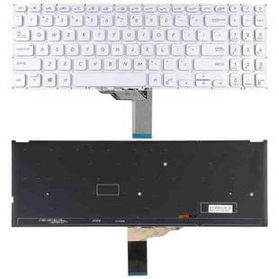 For Asus Vivobook X512 X512D X512DA X512F X512FA X512U US Version Keyboard with Backlight (Silver)