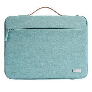 For 16 inch Laptop Zipper Waterproof  Handheld Sleeve Bag (Green)